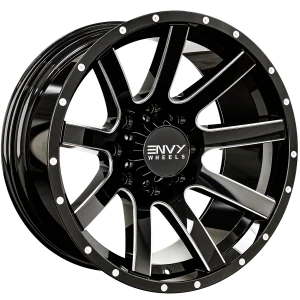 Envy Wheels – CRAZE – Black – 20″x10″ -24mm – Summer Wheels – 333BM-U208170125224